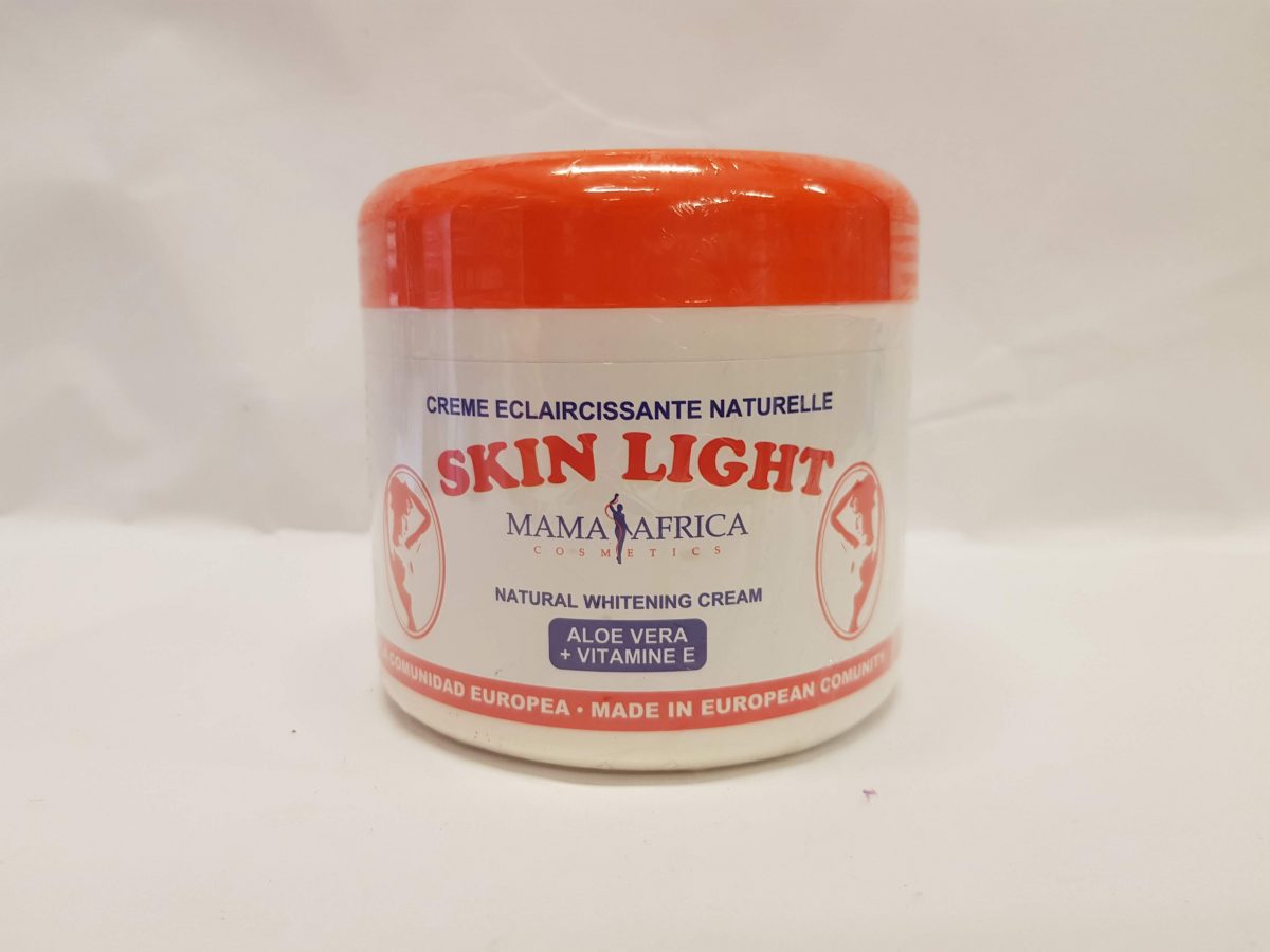 Mama Africa Skin Light Natural Whitening Cream formulated with natural whitening agents moisturizes and corrects the hyperpigmentation markings on the skin. Apply daily after a shower or a bath.