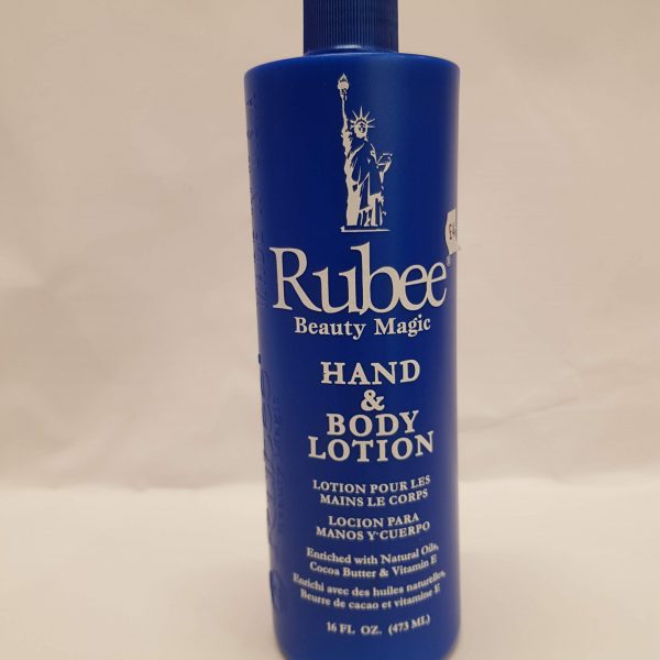 Rubee Hand & Body Lotion restores moisture and luxuriously soothes your skin. Its rich non-greasy formula combines vitamin E and herbal extracts to soften very dry skin instantly. The cocoa butter helps fade scars and marks. Its intoxicating scent of rose, geranium, and sandalwood envelops one’s senses in a long lasting, warm embrace.