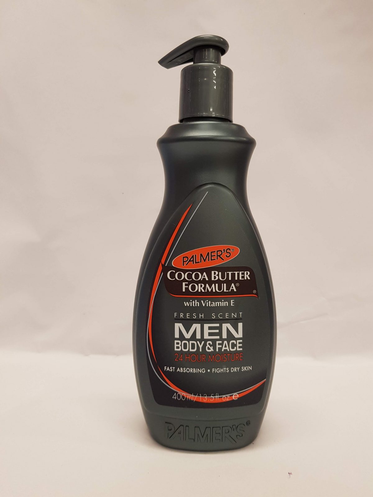 Palmer's Cocoa Butter Formula Men's Lotion 13.5 Fluid Ounce EachPalmer's cocoa butter formula for men contains pure cocoa butter and vitamin E to effectively combat rough, dry skin. It is fast absorbing, has a fresh scent and fights dry skin.