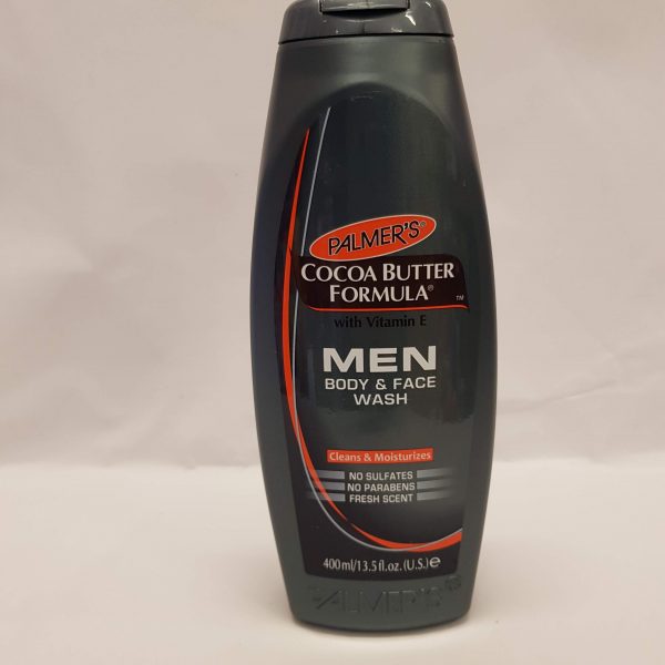 Palmer's Cocoa Butter Formula MEN Body & Face Wash is an ultra-cleansing wash, ideal for all-over-body and face. Start fighting rough, dry skin in the shower with Cocoa Butter, Vitamin E and other rich emollients that are contained in this moisturizing formula that leaves skin hydrated and healthy looking.