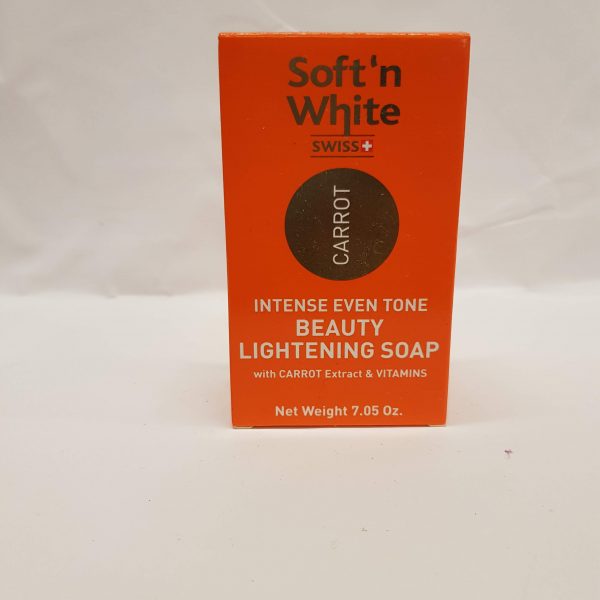 Soft 'n White Swiss Intense Even Tone Beauty Lightening Soap With Carrort Extract & Vitamins